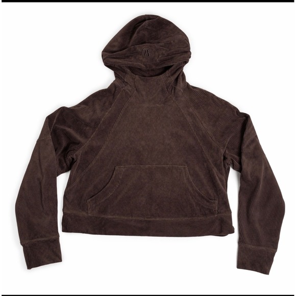 lululemon athletica Tops - Lululemon Scuba Oversized Hoodie *Velvet Cord 'Espresso'